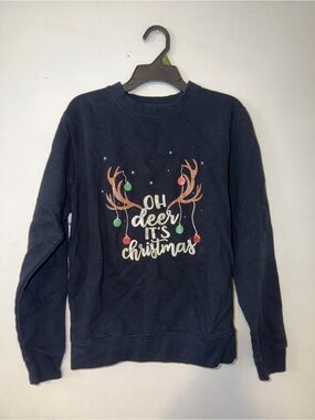 Crewneck Sweatshirt - Oh Deer It's Christmas Graphic